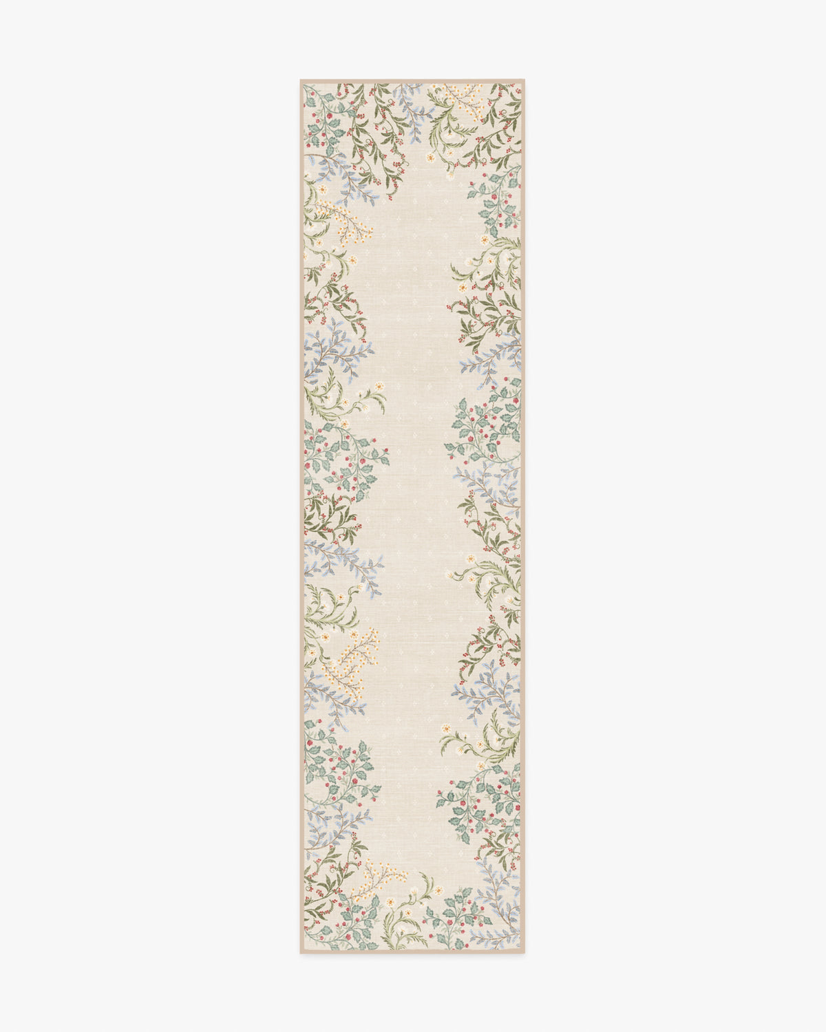 Woodland Flora Cream Flatwoven Rug