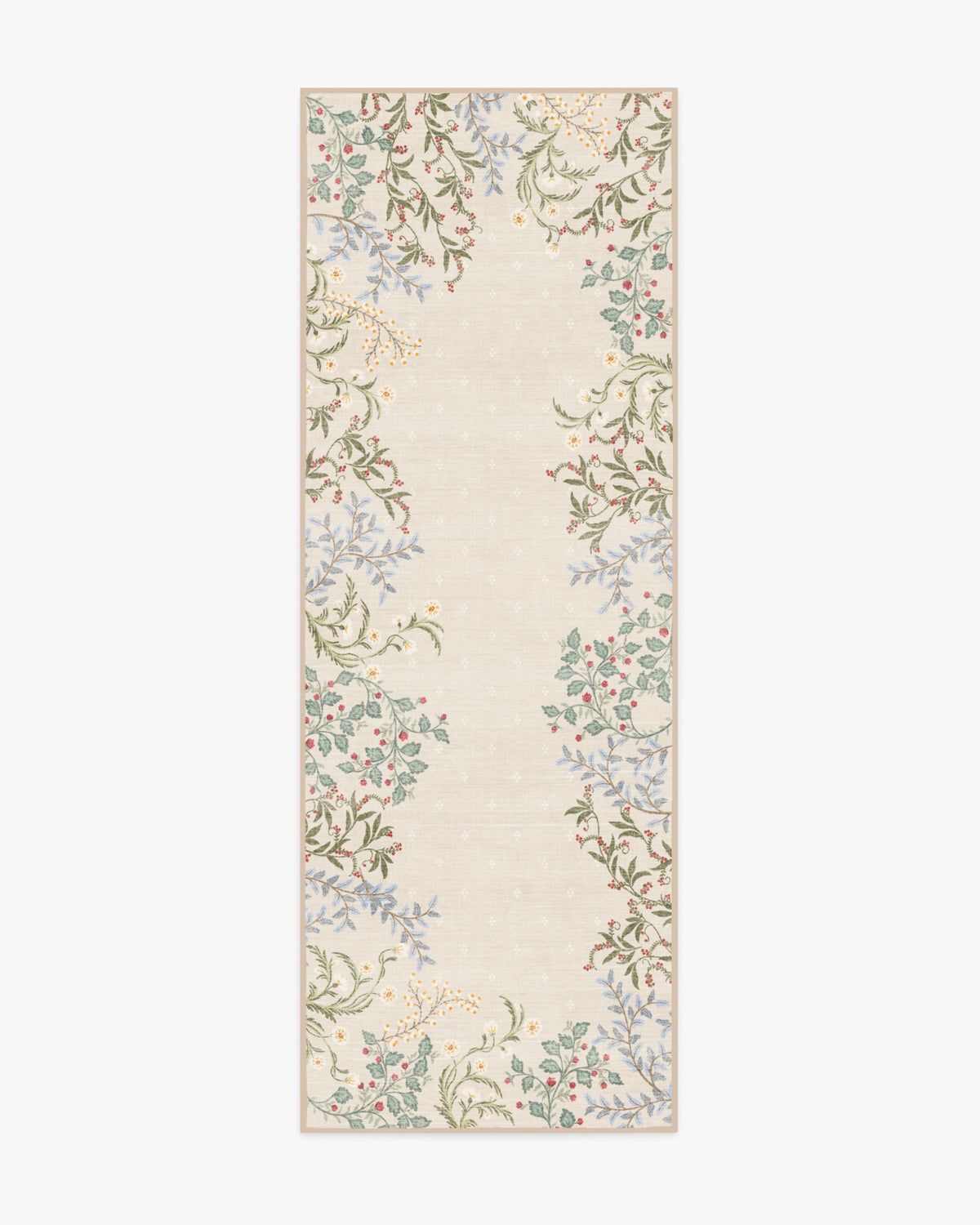 Woodland Flora Cream Flatwoven Rug