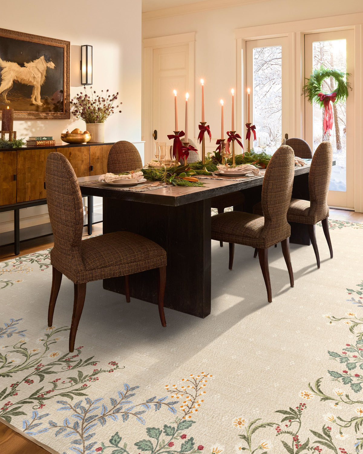 Woodland Flora Cream Rug