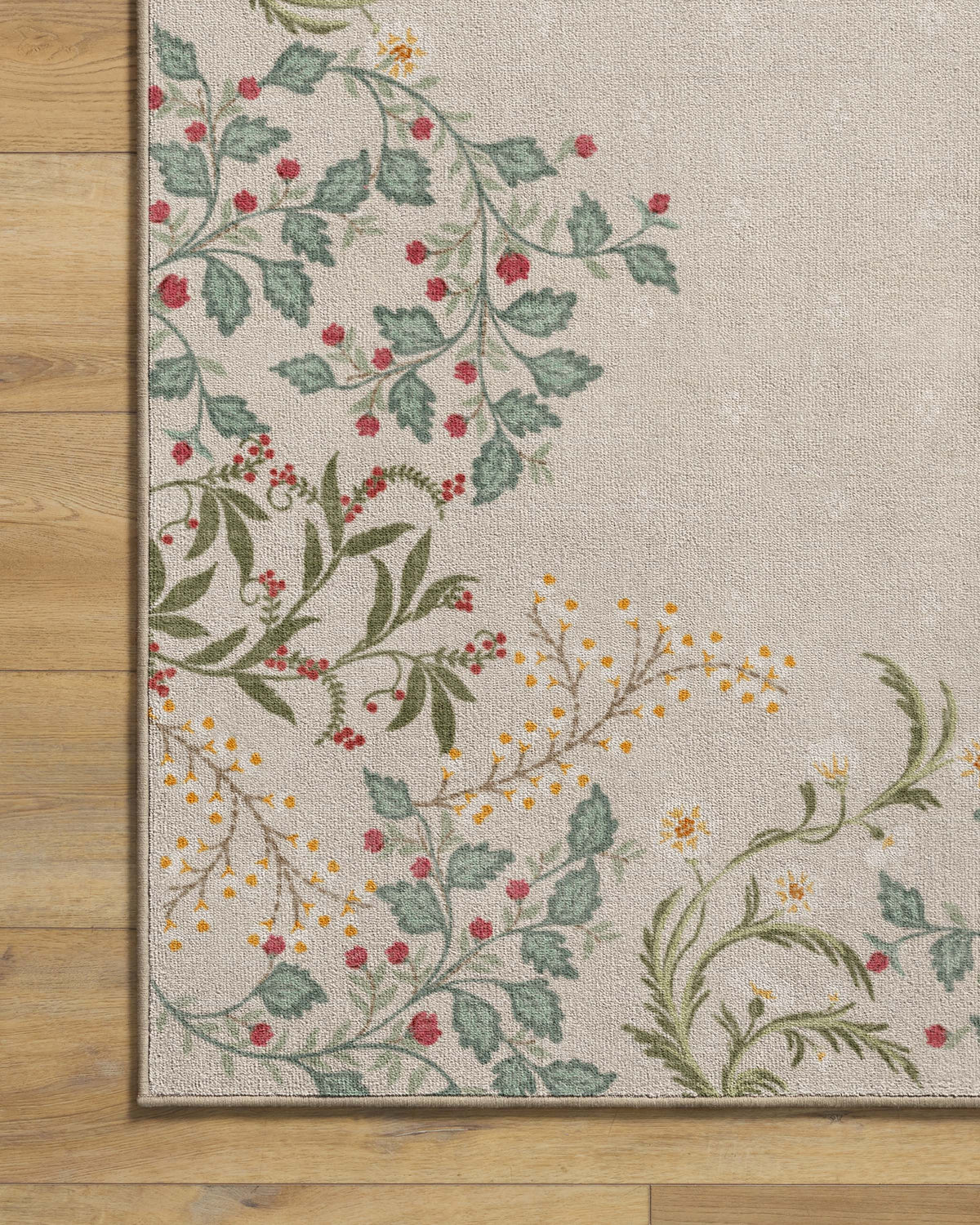 Woodland Flora Cream Rug