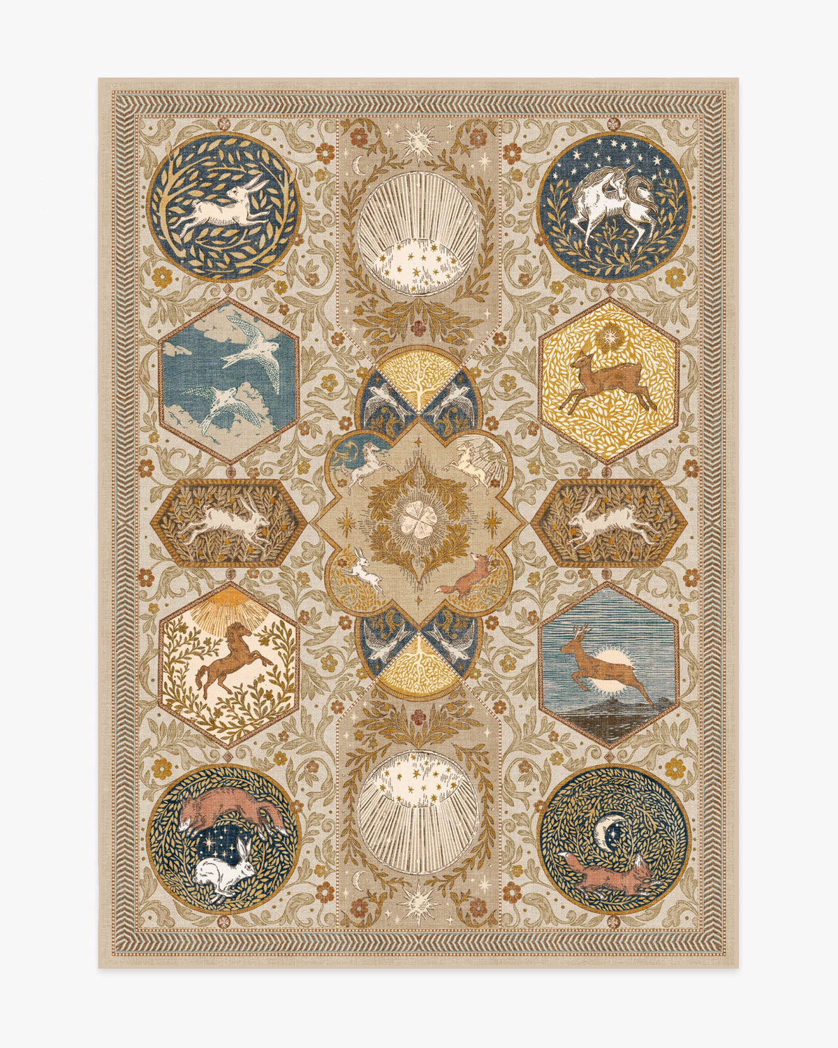 Woodland Wanderer Natural Flatwoven Rug