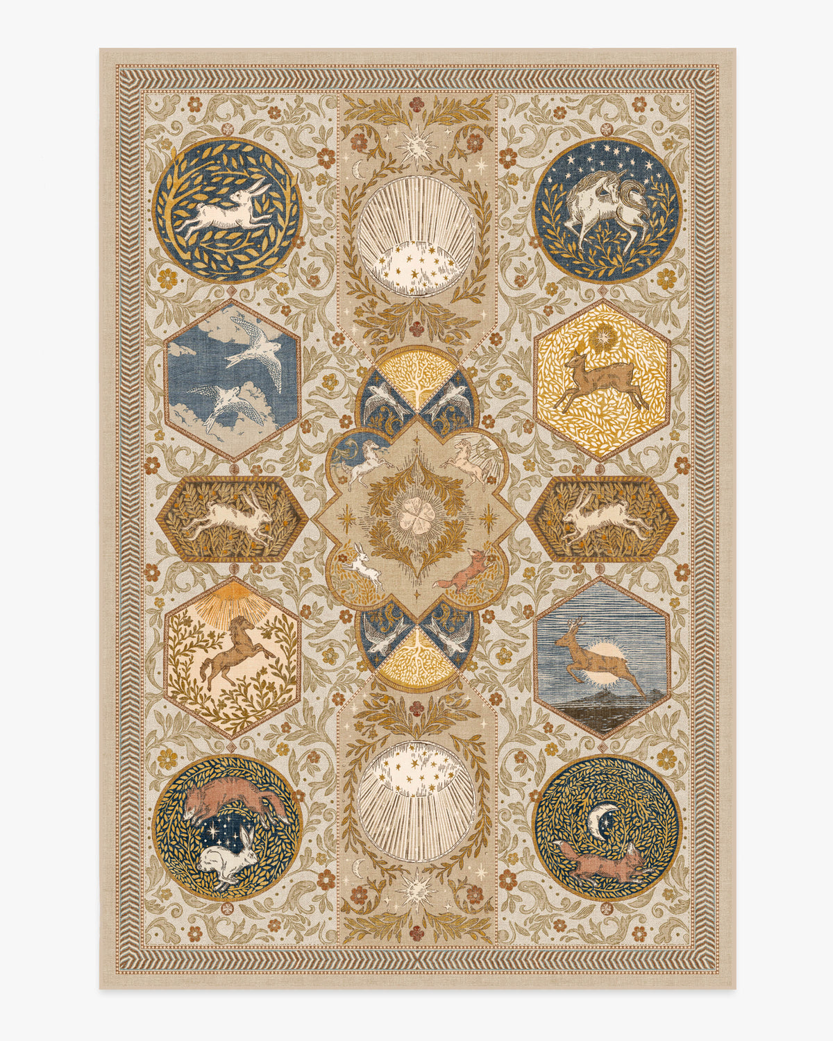 Woodland Wanderer Natural Flatwoven Rug