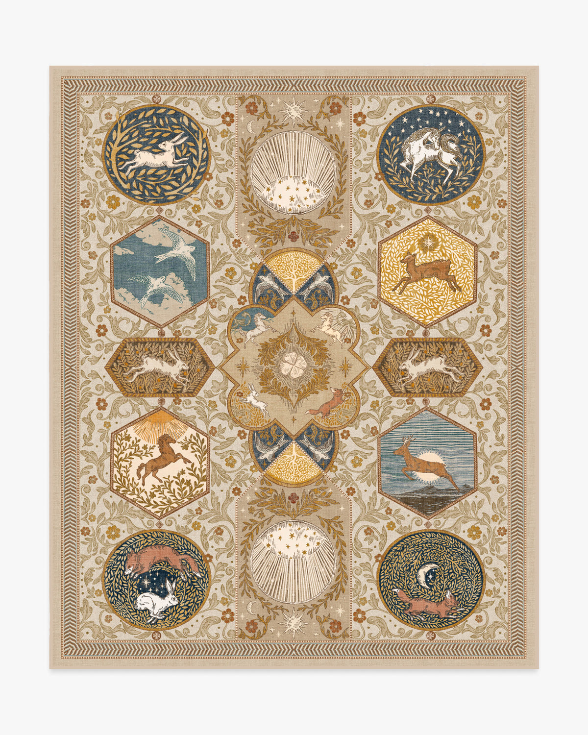 Woodland Wanderer Natural Flatwoven Rug