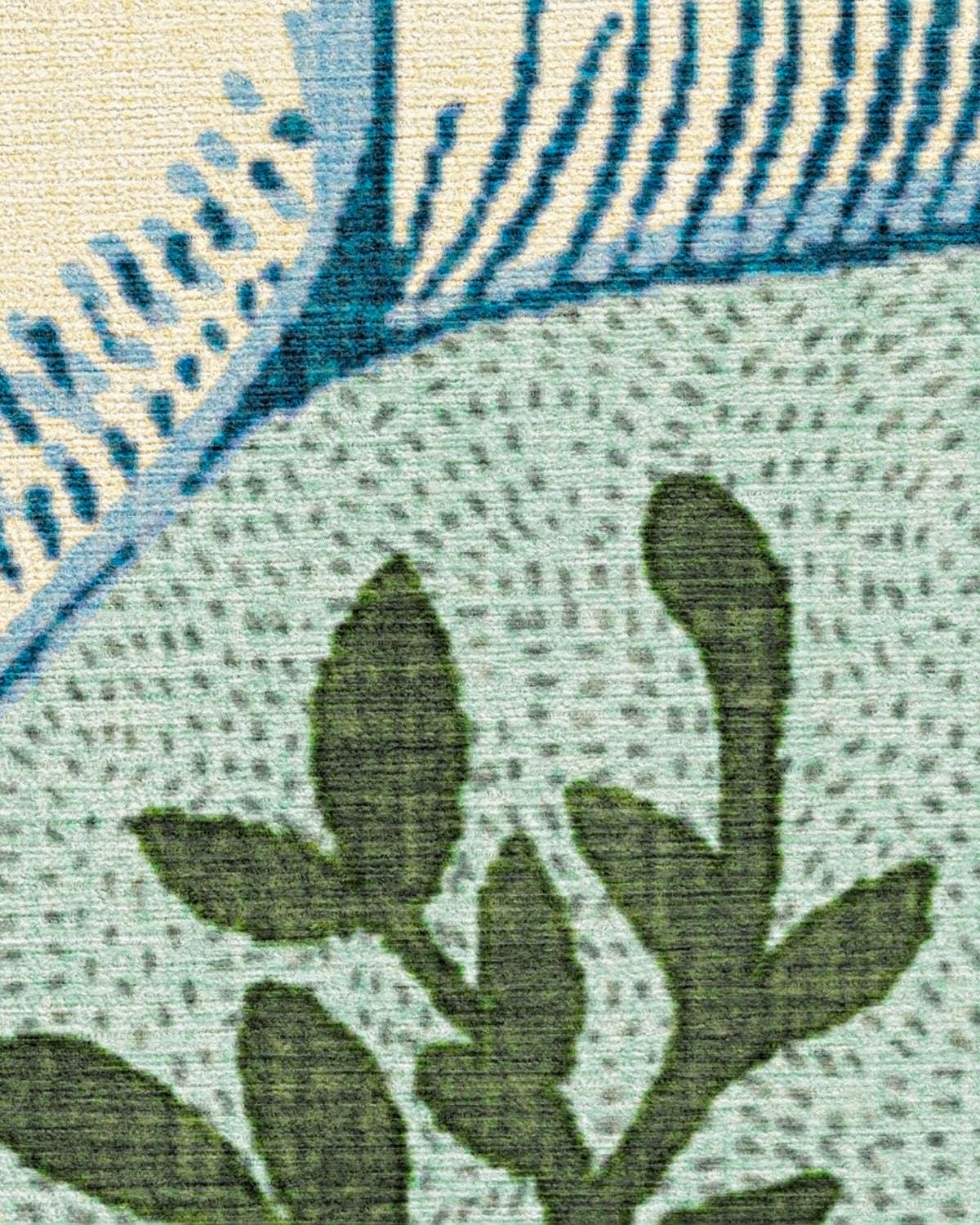 Woodland Wanderer Unicorn Green Flatwoven Rug
