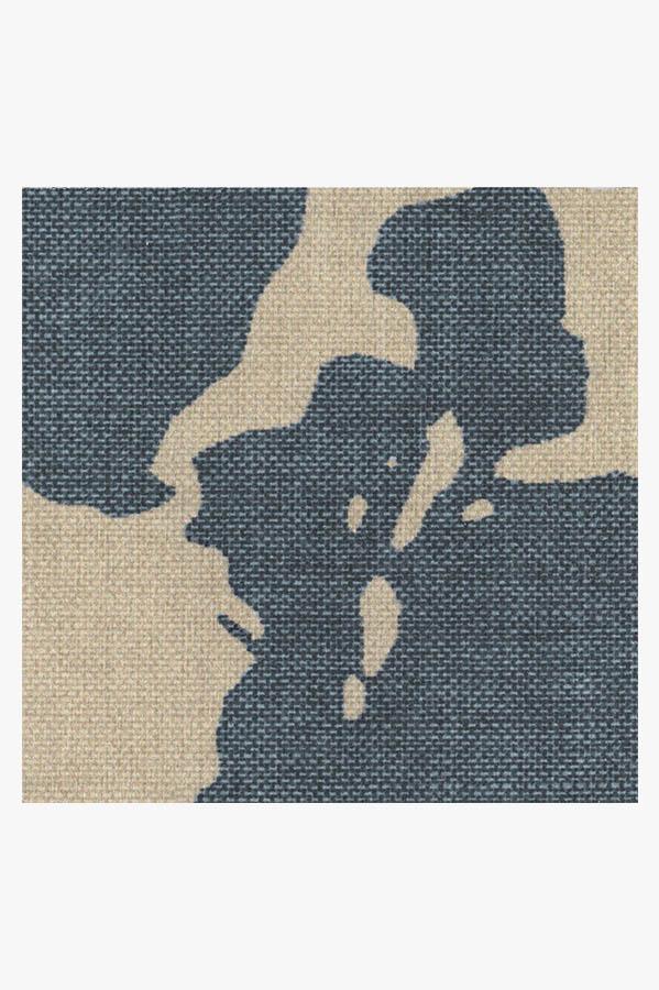 World Map Blue Rug