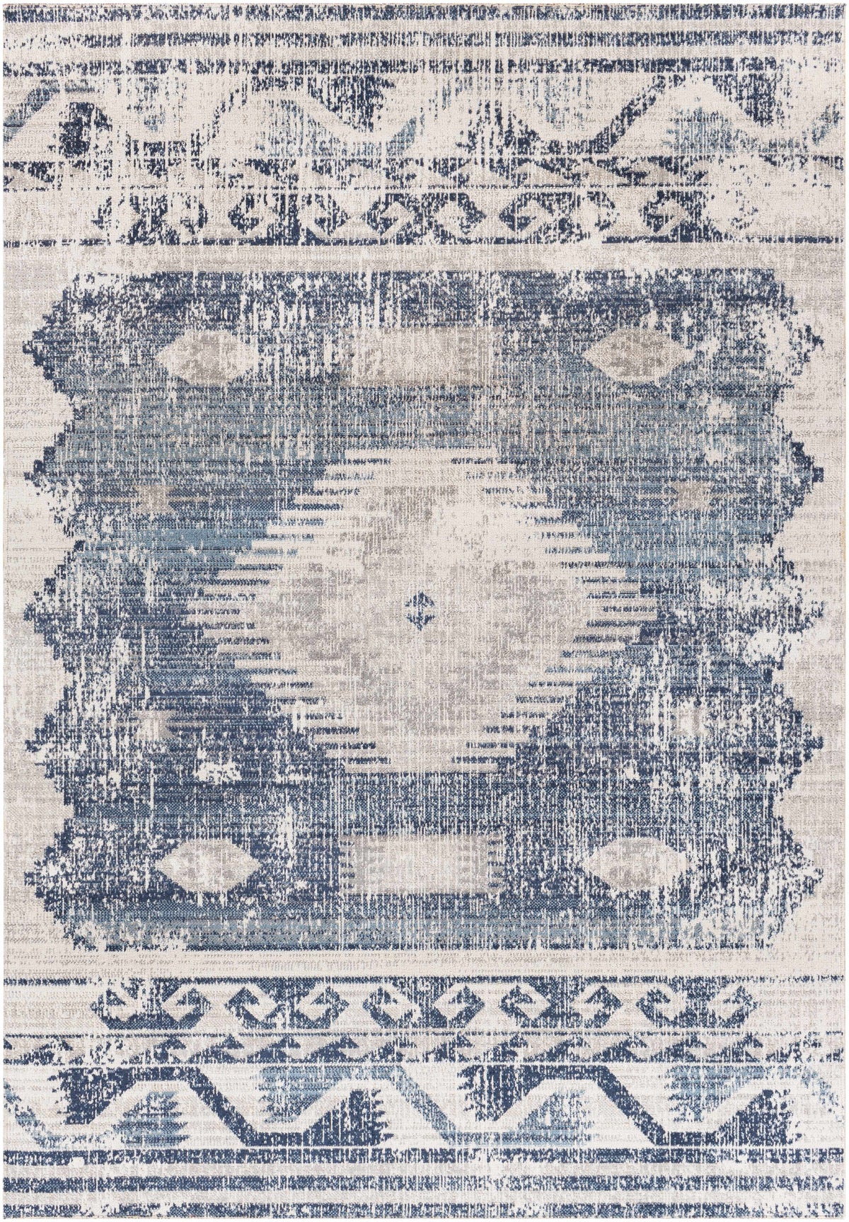 Westmount Denim Aztec Outdoor Area Rug