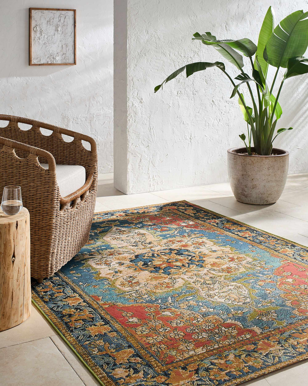 Zorea Traditional Outdoor Area Rug