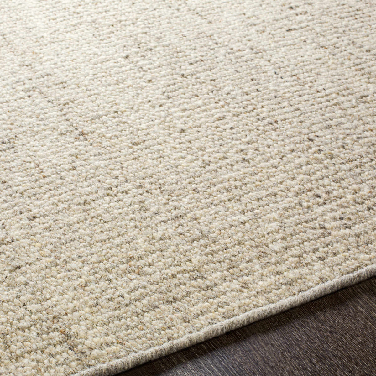 Yaniklar Beige Flat Woven Wool Rug