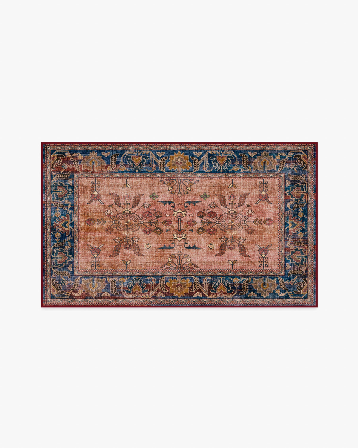 Yara Navy & Bronze Flatwoven Rug