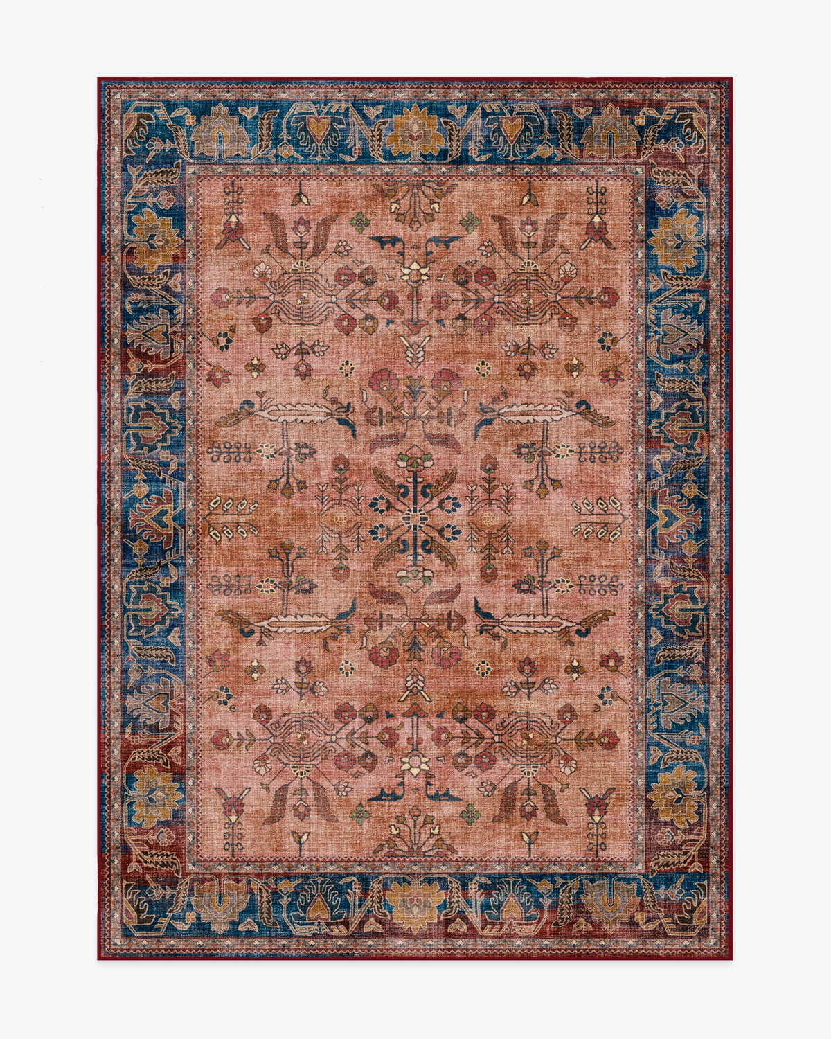 Yara Navy & Bronze Flatwoven Rug