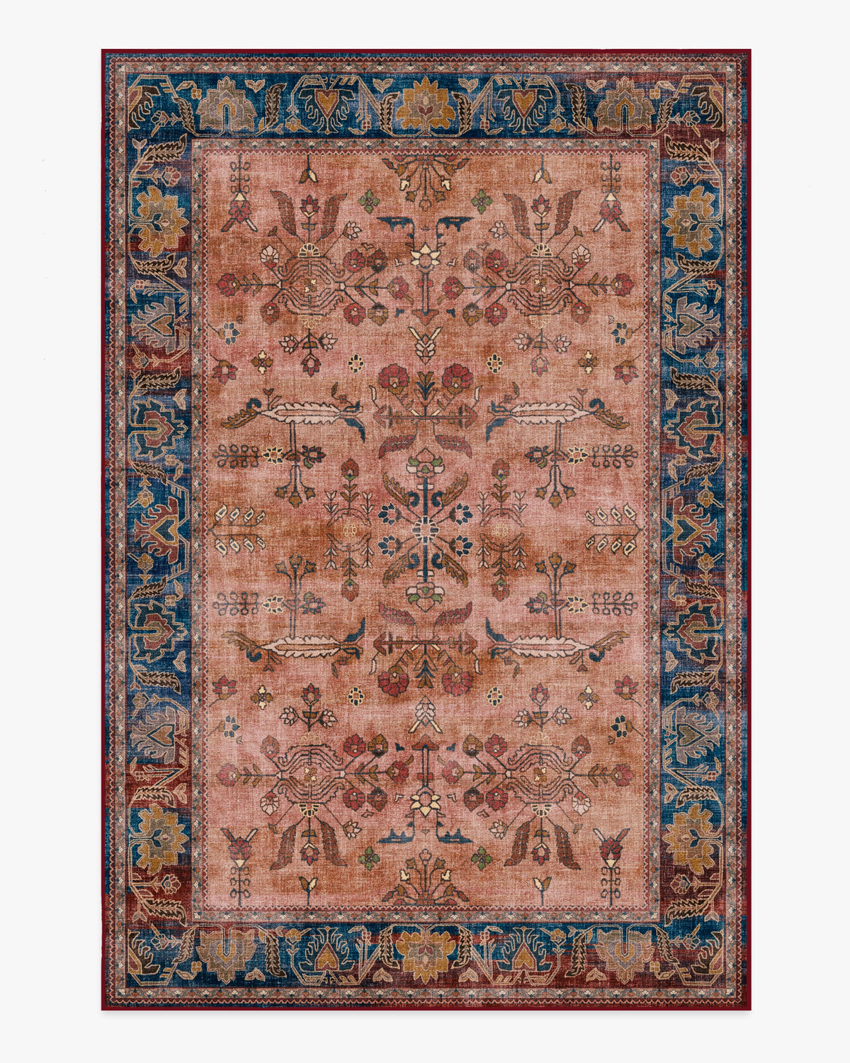 Yara Navy & Bronze Flatwoven Rug