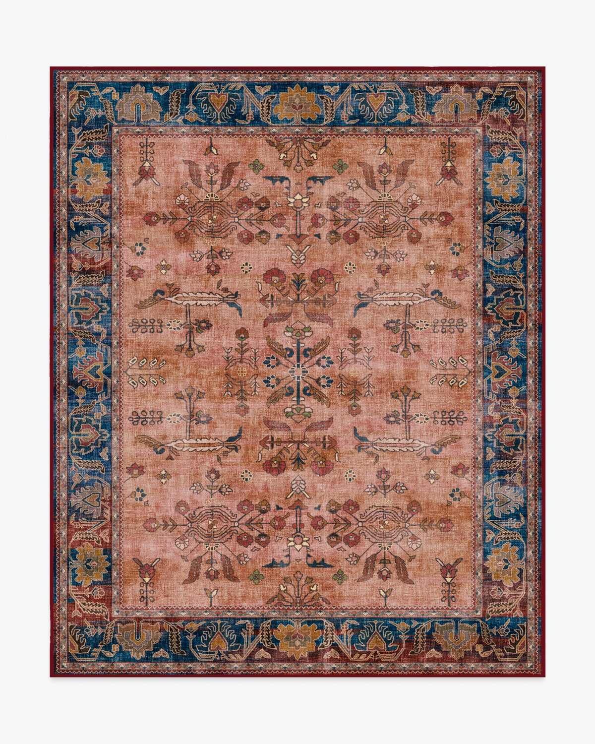 Yara Navy & Bronze Flatwoven Rug