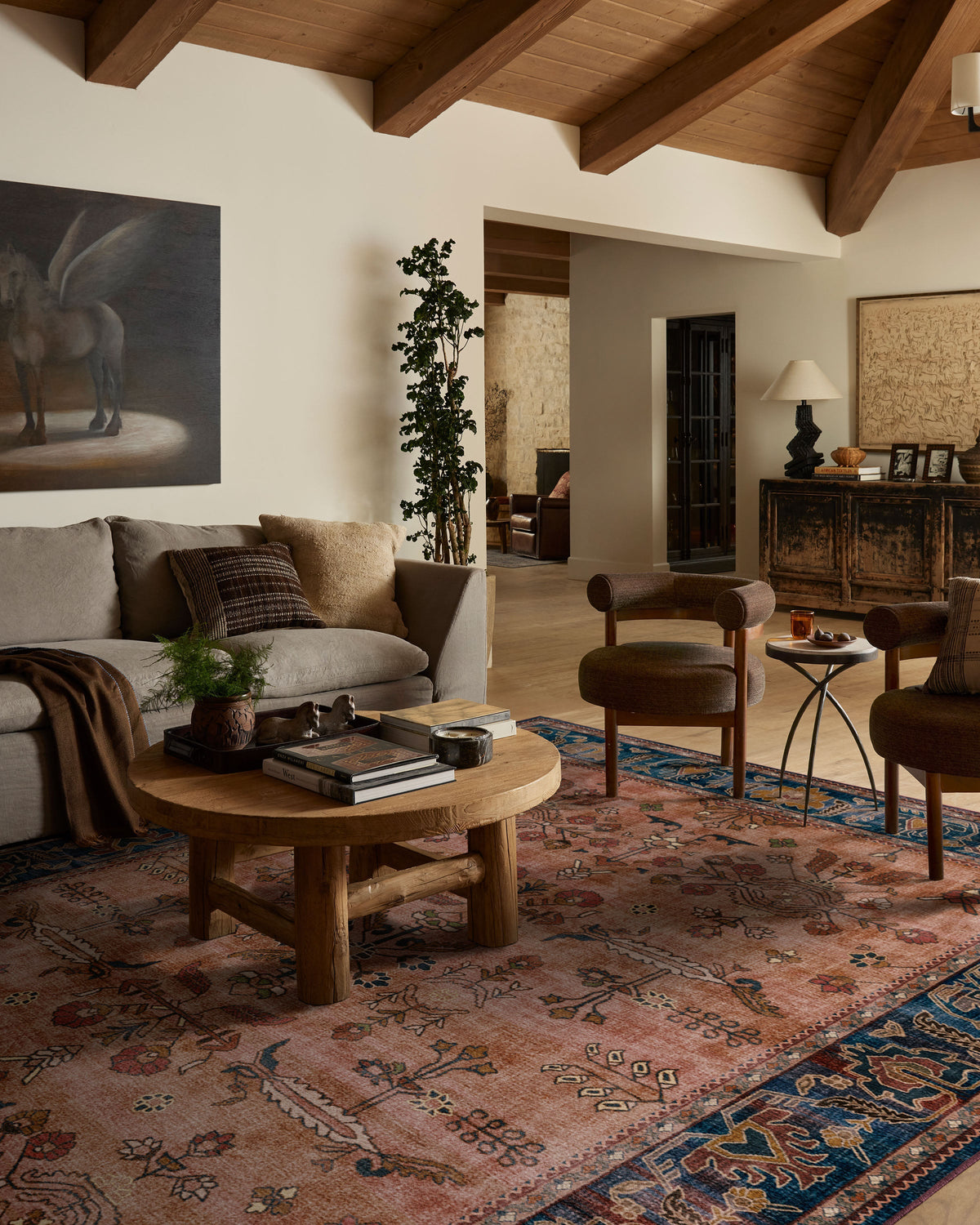 Yara Navy & Bronze Flatwoven Rug