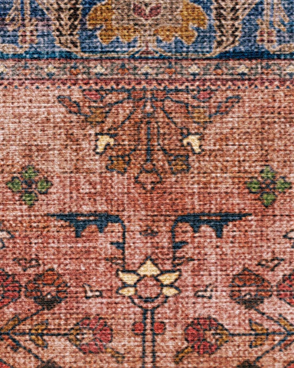 Yara Navy & Bronze Flatwoven Rug