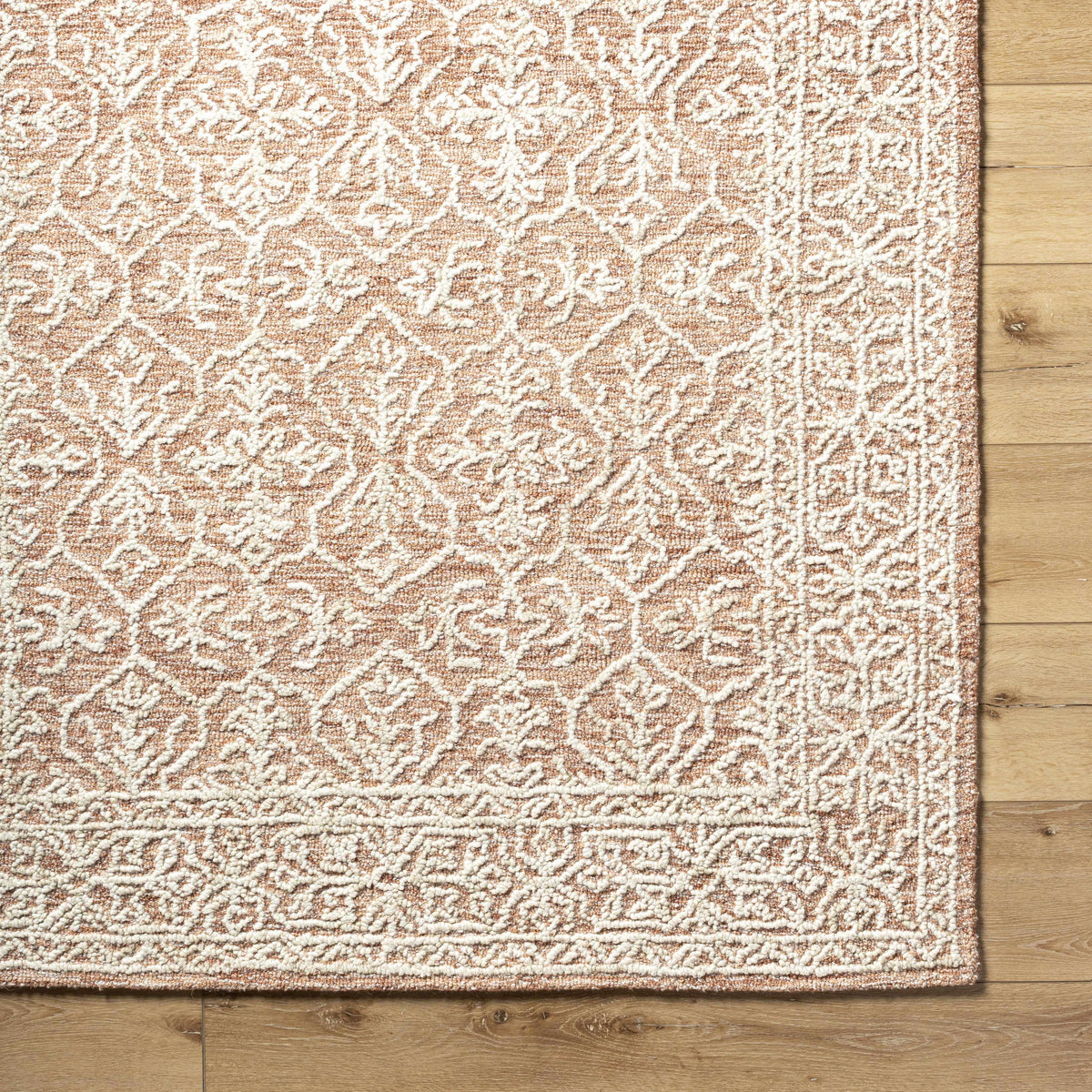 Yadid Brown Wool Area Rug