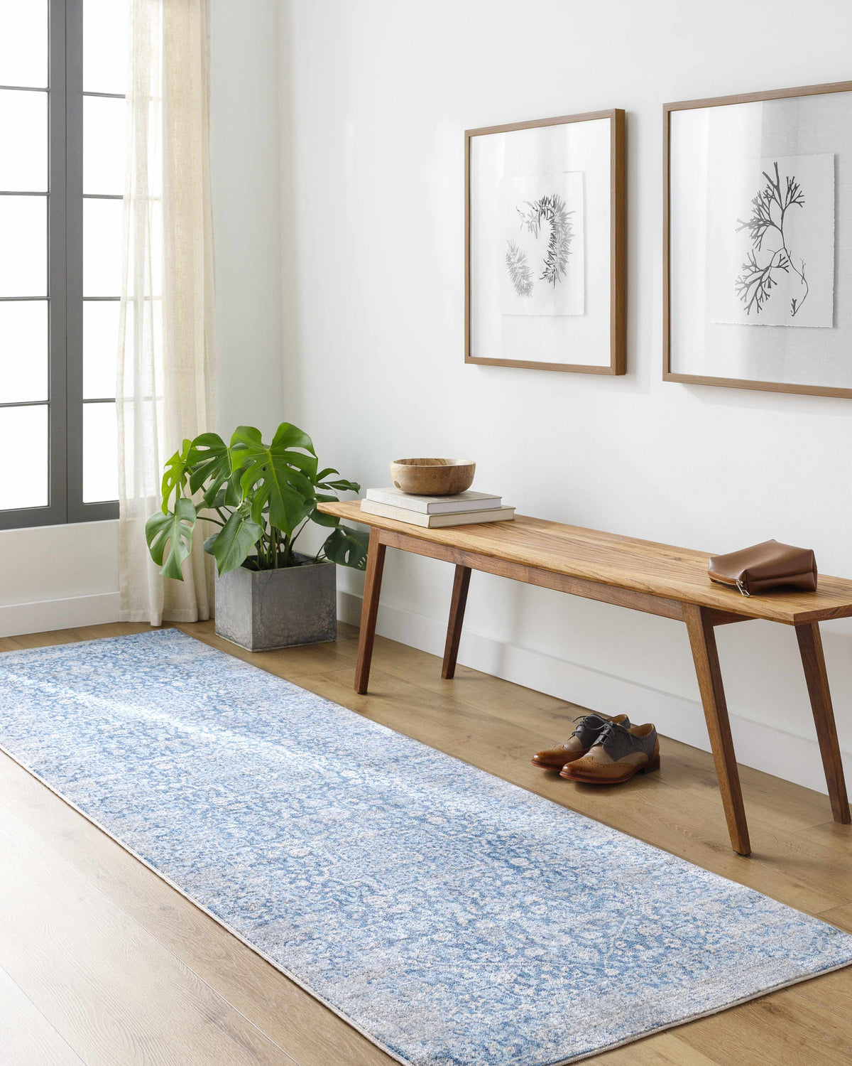 Yorkana Distressed Blue Rug - Clearance