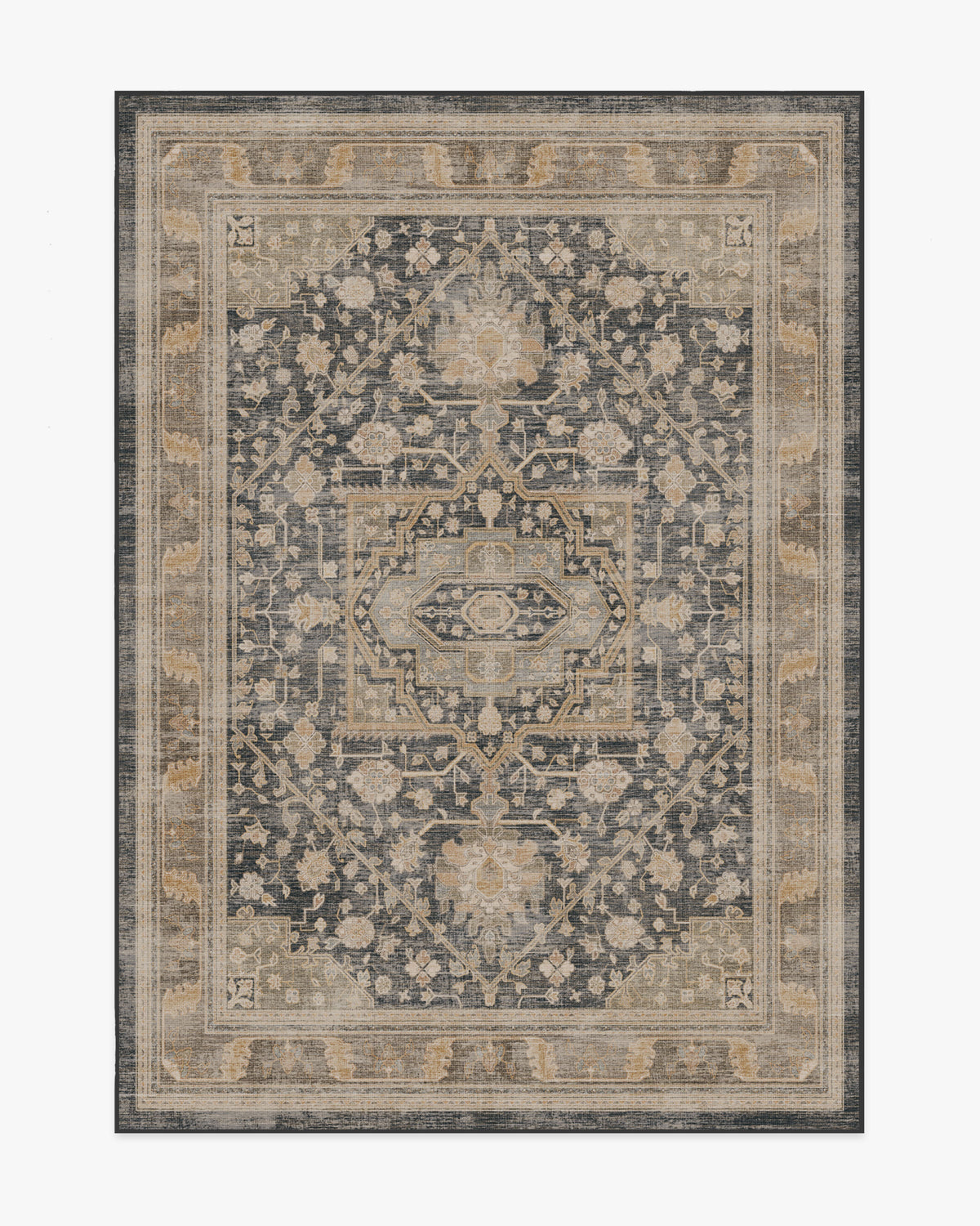 Zahra Ink & Vintage Citron Rug