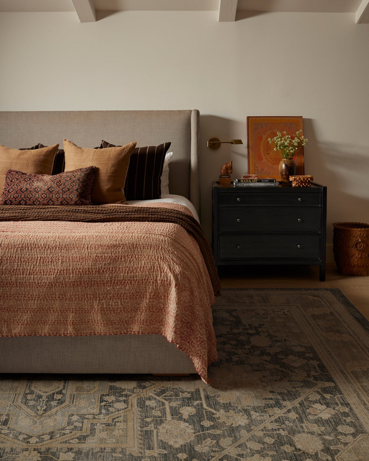 Zahra Ink & Vintage Citron Rug
