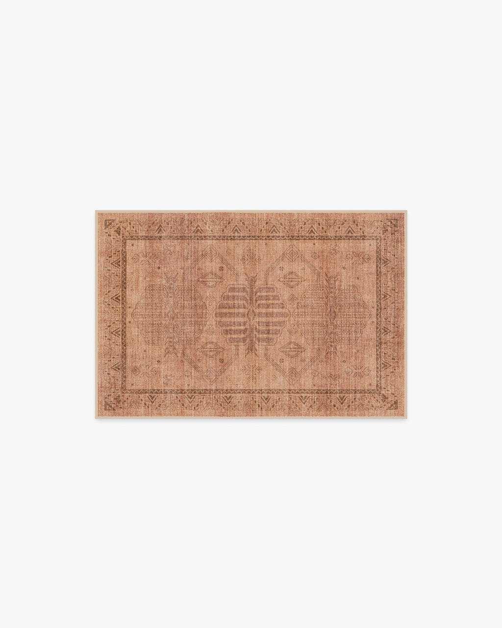 Zariah Rose & Rust Flatwoven Rug