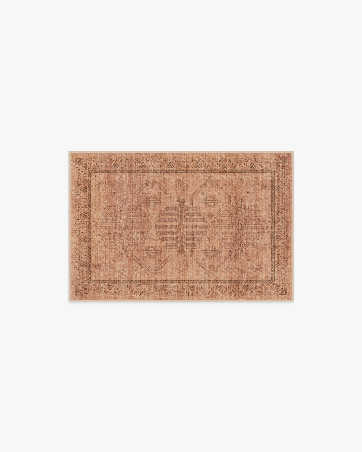 Zariah Rose & Rust Flatwoven Rug