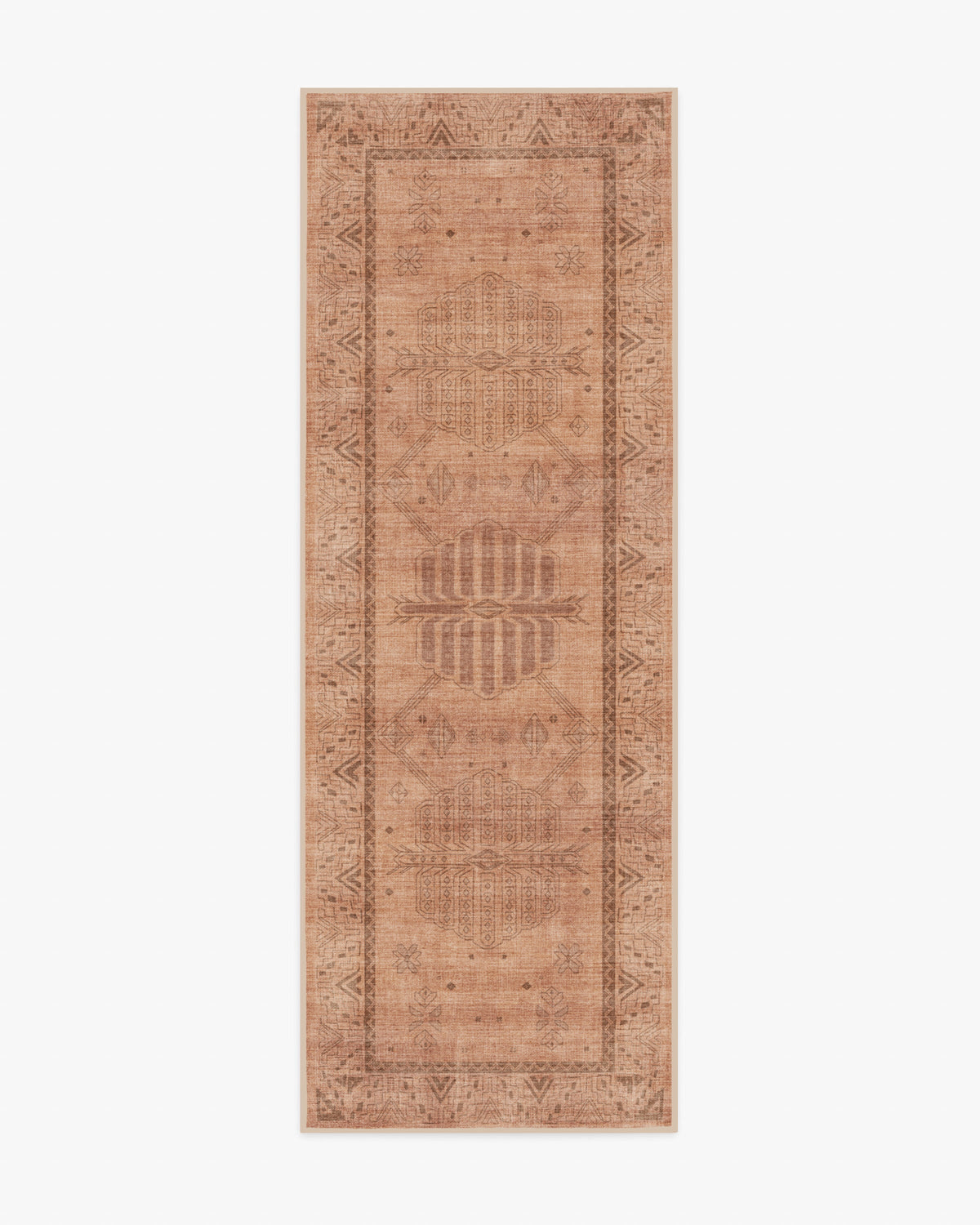 Zariah Rose & Rust Flatwoven Rug