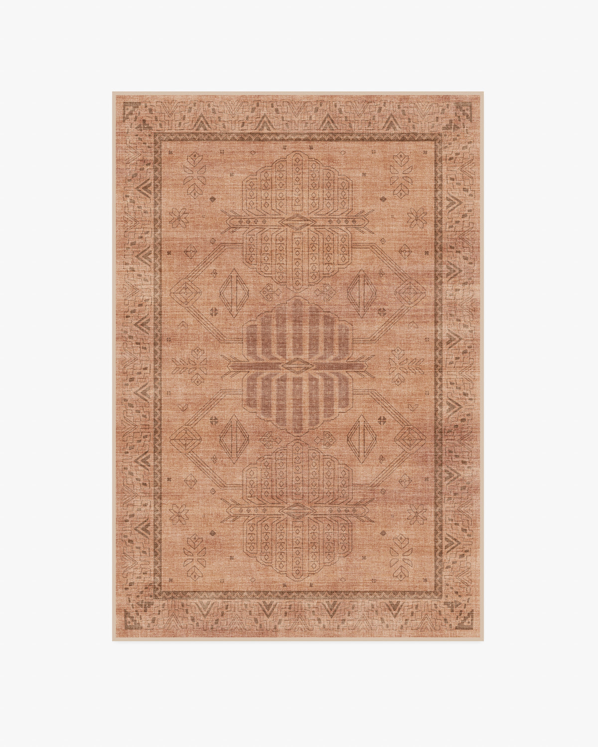 Zariah Rose & Rust Flatwoven Rug