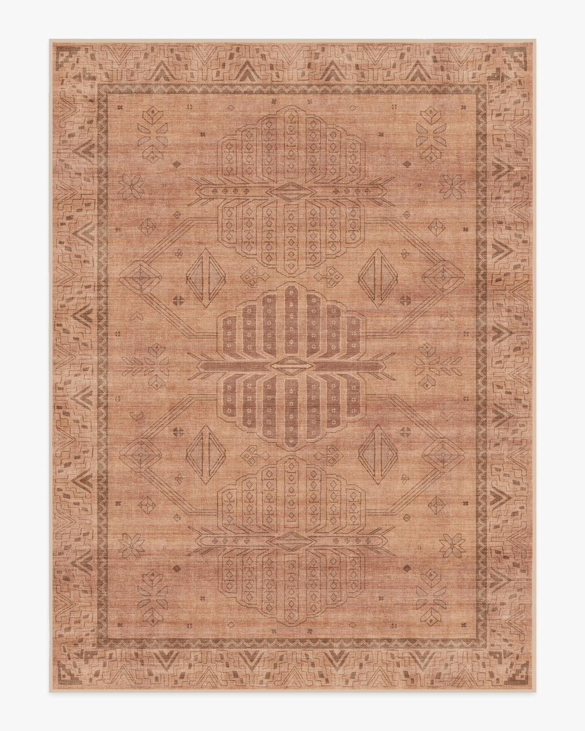 Zariah Rose & Rust Flatwoven Rug