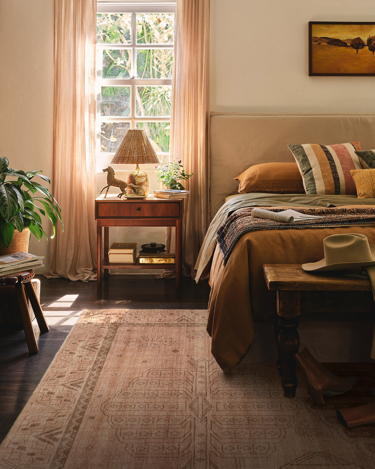 Zariah Rose & Rust Rug