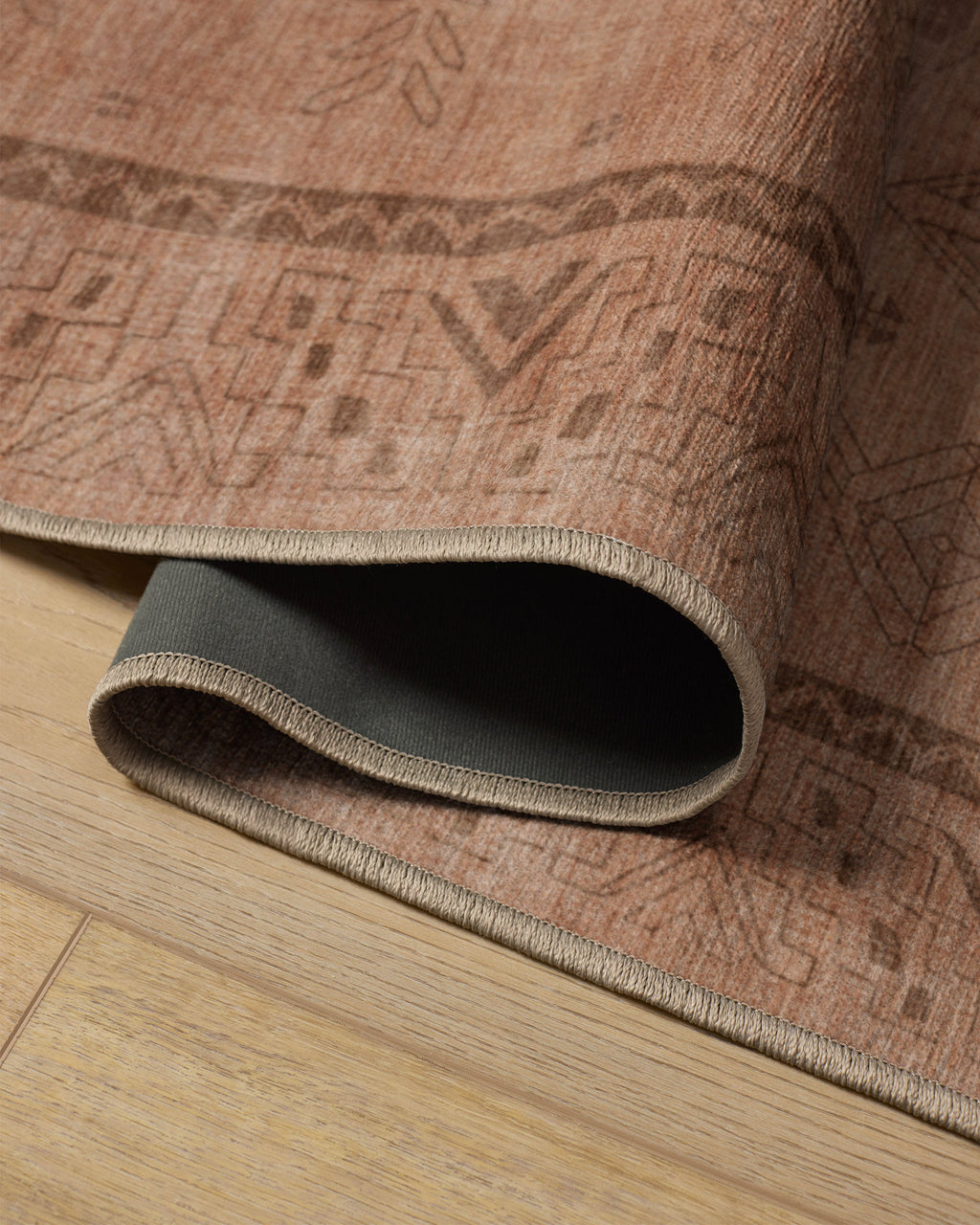 Zariah Rose & Rust Flatwoven Rug