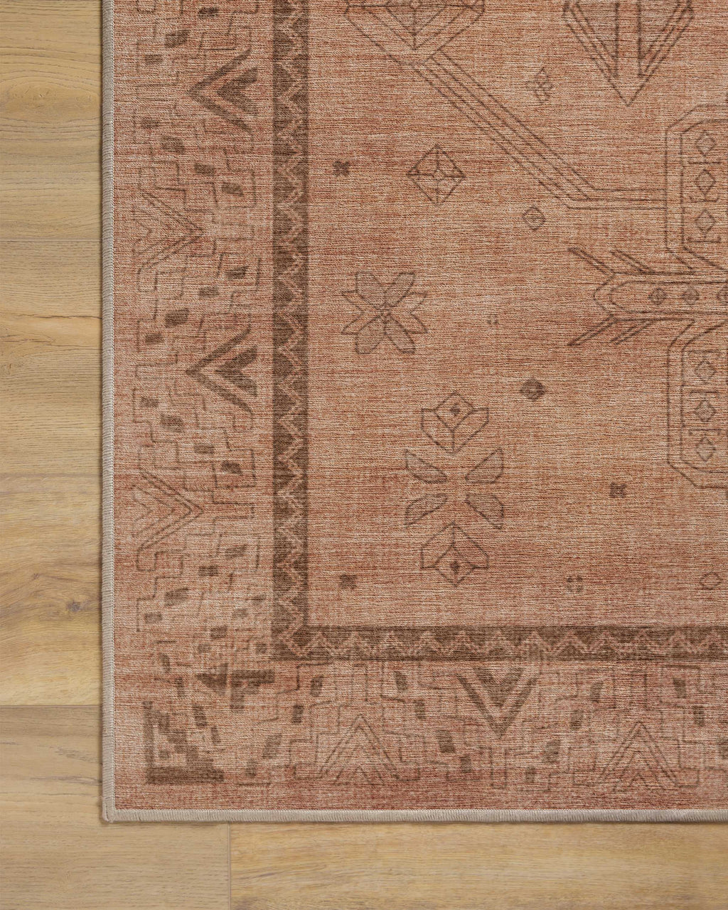 Zariah Rose & Rust Flatwoven Rug