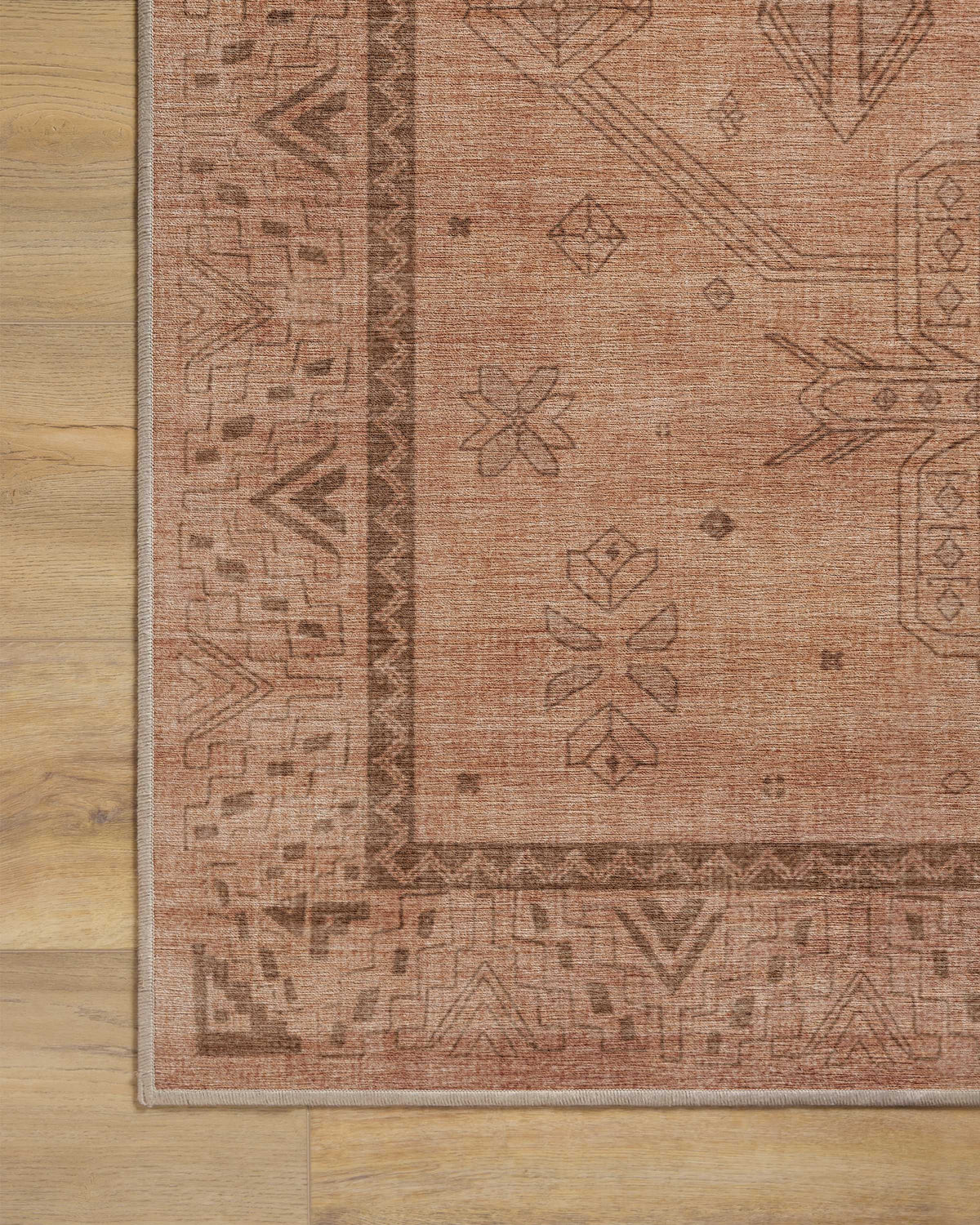 Zariah Rose & Rust Flatwoven Rug
