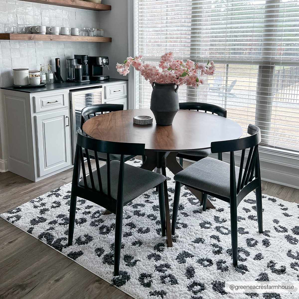 Zhen Black Spots Leopard Rug - Clearance