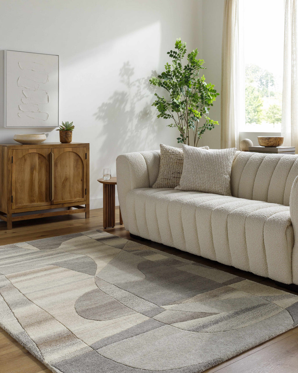 Zareb Modern Wool Rug - Clearance